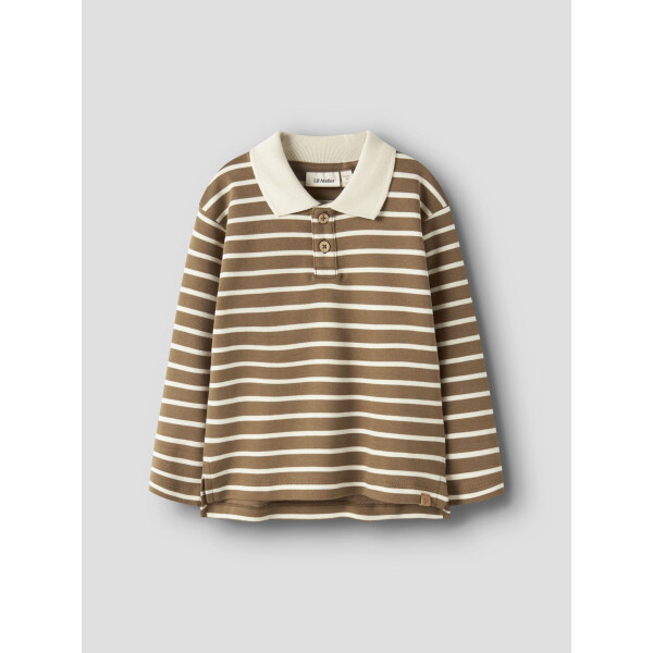 Lil Atelier Polo Langarmshirt Streifen