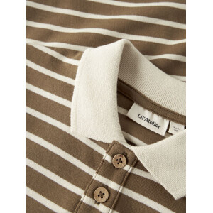 Lil Atelier Polo Langarmshirt Streifen