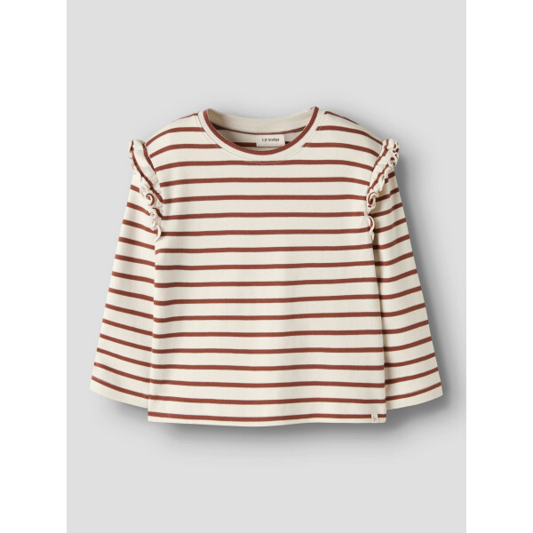 Lil Atelier Langarmshirt Rüschen Streifen