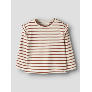 Lil Atelier Langarmshirt Rüschen Streifen