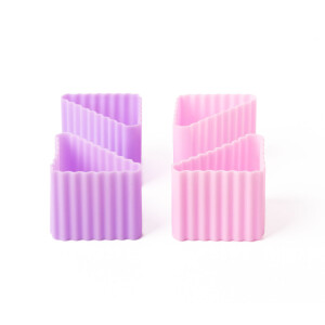 Lekkabox  Bento Förmchen 4er Set Rosa Triangle Cups