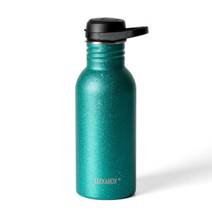Lekkabox Edelstahl Glitzer-Trinkflasche 500ml