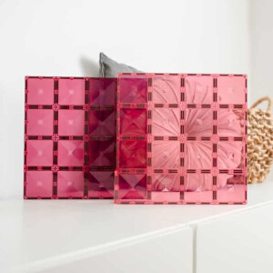 Connetix Magnetbausteine Base Plate Pink & Berry 2-tlg
