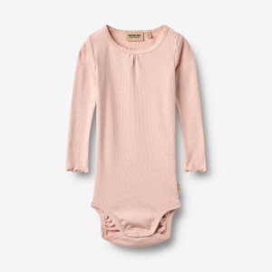 Wheat Rippstrick-Langarm Babybody Lotta