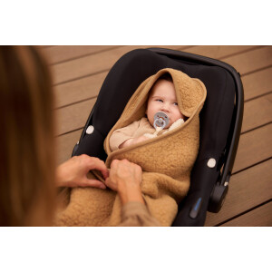 Jollein Einschlagdecke für Babyschale Sherpa - Merino Wool