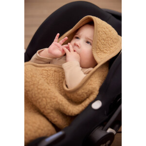 Jollein Einschlagdecke für Babyschale Sherpa - Merino Wool