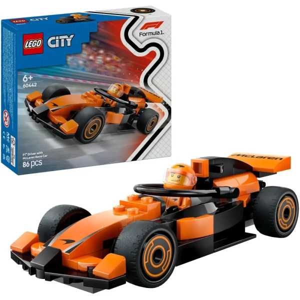 LEGO City F1 Rennfahrer mit McLaren Rennauto 60442