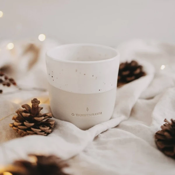 Eulenschnitt Becher O Tannenbaum