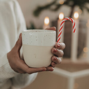 Eulenschnitt Becher Zuckerstange