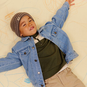 Wheat Sweatshirt Matteo Half-Zip Bio