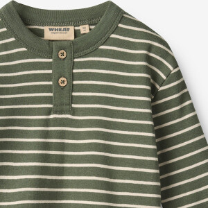 Wheat Longsleeve Oswald Dark Green Bio