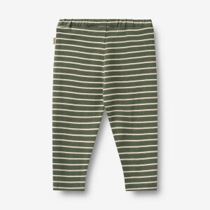 Wheat Sweathose Manfred Dark Green Stripe Bio