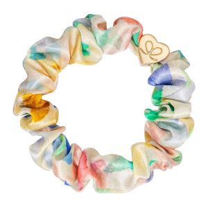 By Eloise Haargummi Gold Heart Bloom Scrunchie