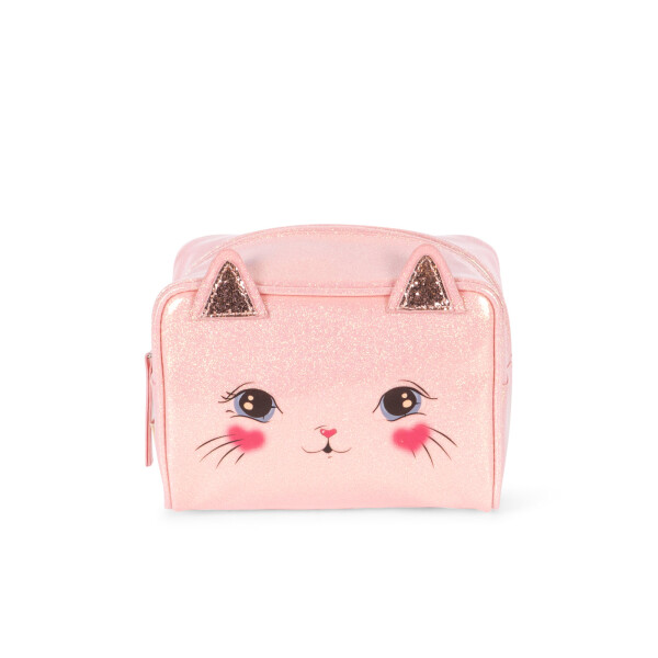 Konges Sløjd Kulturtasche Cat Cerise Glitter Pink