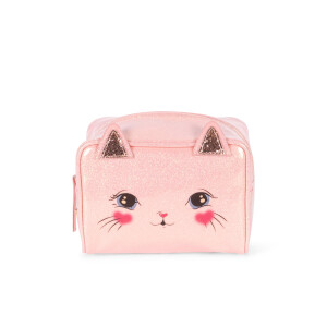 Konges Sløjd Kulturtasche Cat Cerise Glitter Pink