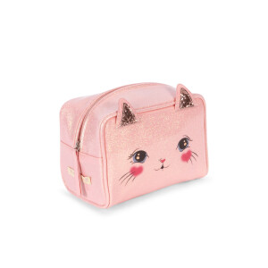 Konges Sløjd Kulturtasche Cat Cerise Glitter Pink