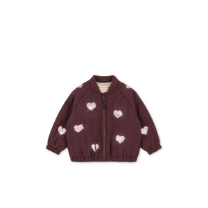 Konges Sløjd Bomberjacke Juno Sequin Hearts Chocolate