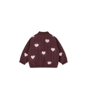 Konges Sløjd Bomberjacke Juno Sequin Hearts Chocolate