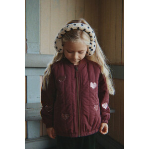 Konges Sløjd Bomberjacke Juno Sequin Hearts Chocolate