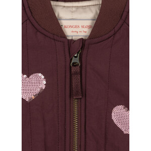 Konges Sløjd Bomberjacke Juno Sequin Hearts Chocolate