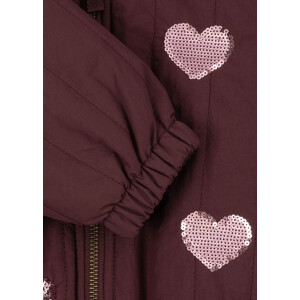 Konges Sløjd Bomberjacke Juno Sequin Hearts Chocolate