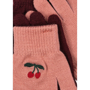 Konges Sløjd Handschuhe 2er Set Filla Cherry