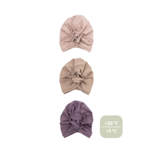 Wooly Organic Turbanmütze Ruffle