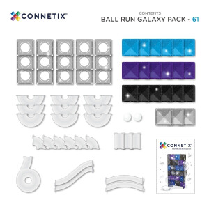 Connetix Magnetbausteine Ball Run Galaxy Pack 61 Teile