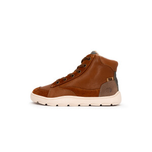 Telyoh Barefoot Schnürrboot Fleece TEX Hazelnut