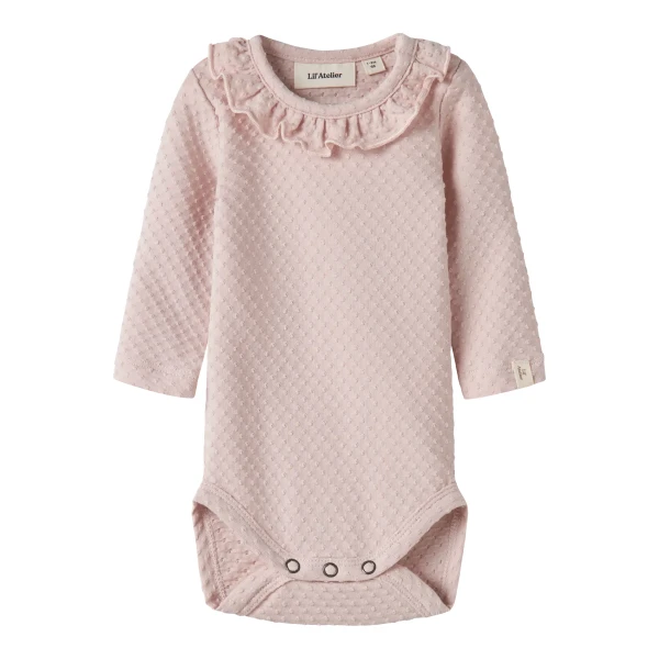 Lil Atelier Langarmbody mit Rüschenkragen