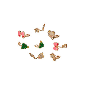 Rockahula Jolly Christmas Clip On Ohrringe