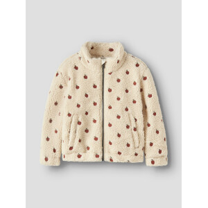 Lil Atelier Teddy Jacke Apple
