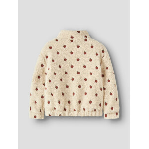 Lil Atelier Teddy Jacke Apple