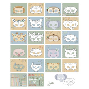 Little Dutch Scrapbook mit Schere Safari Friends