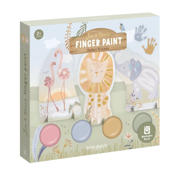 Little Dutch Fingermalset Safari Friends