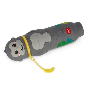 Legami Federmäppchen Gorilla 2 in 1 aus weichem Silikon Kawaii