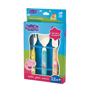 Petit Jour Paris 3-teiliges Besteckset Peppa Pig