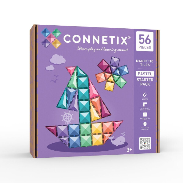 Connetix Magnetbausteine Pastel Starter Pack 56 Teile