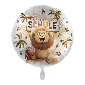 Premioloon Ballon Löwe Auf ins Abenteuer Schule