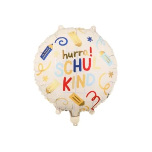 PartyDeco Ballon Hurra Schulkind