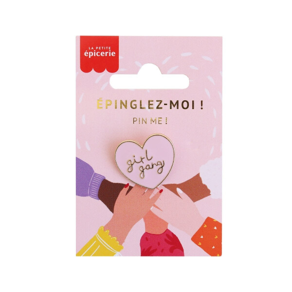 La Petite Épicerie Emaille-Pin Girl Gang