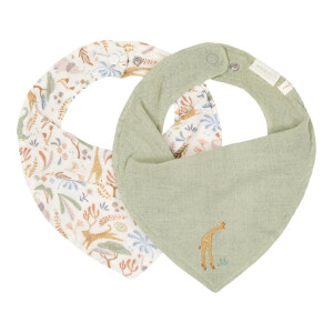 Little Dutch 2er-Pack Bandana-Lätzchen - Safari