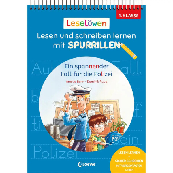 Loewe Verlag Lesen und Schreiben lernen mit Spurrillen Polizei