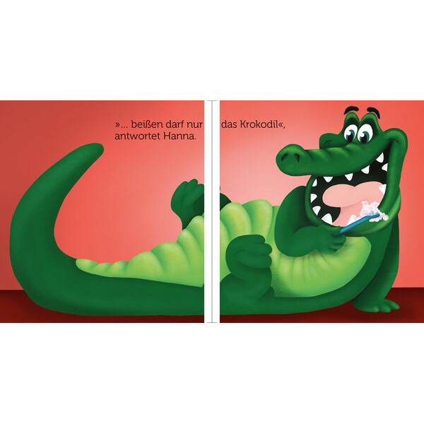 Mvg Verlag Krach im Kindergarten: Beißen darf nur das Krokodil - Carina Heer (Pappbilderbuch)