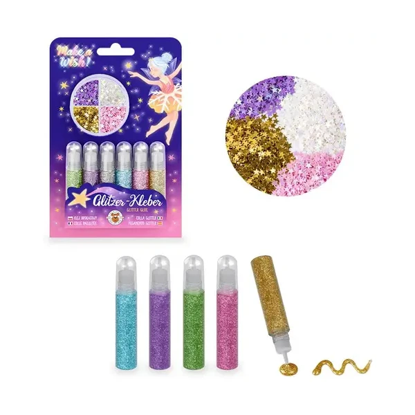Trendhaus Glitzer-Kleber 6er Set