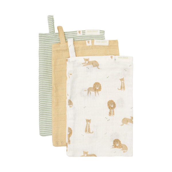 Little Dutch Waschlappenset 3 Stck. Safari Leo