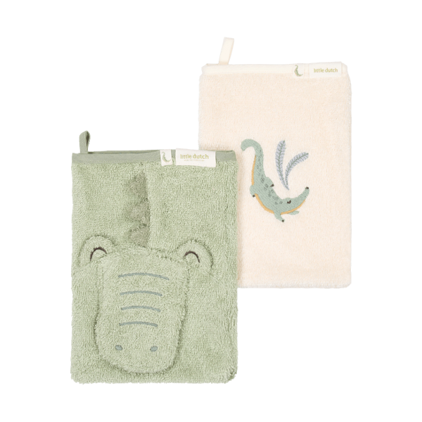 Little Dutch Waschhandschuh 2er Set Krokodil
