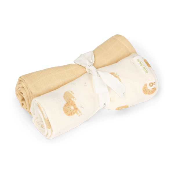 Little Dutch Pucktuchset Safari Leo 70x70cm