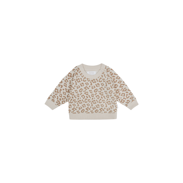 Leevje Baby-Pullover mit Leoprint