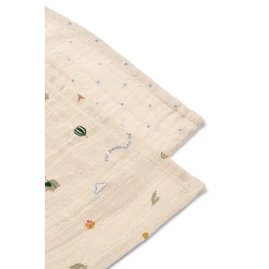 Liewood Musselin-Spucktuch 2er Set Lewis Star Flying